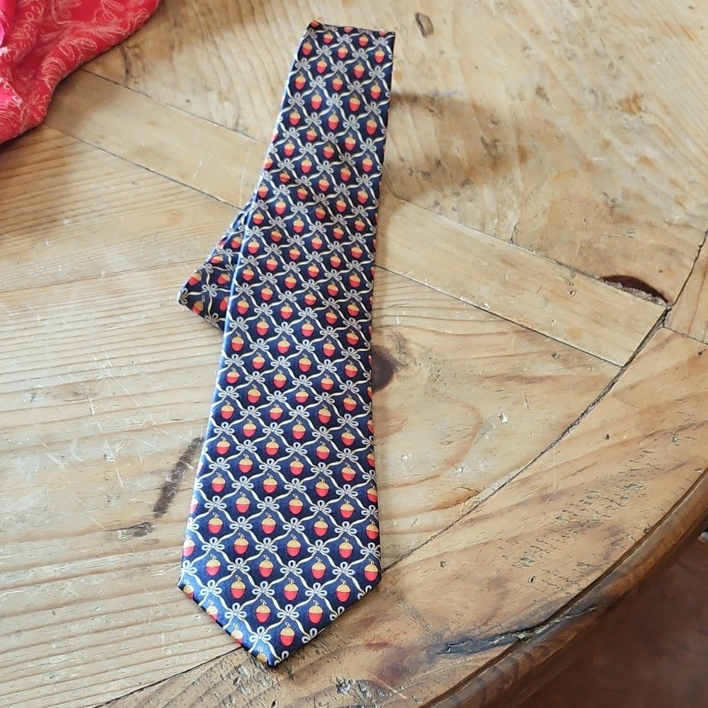 Rare Faberge', Egg Pattern Blue Red 100% Silk Men's Neck Tie Des N.038